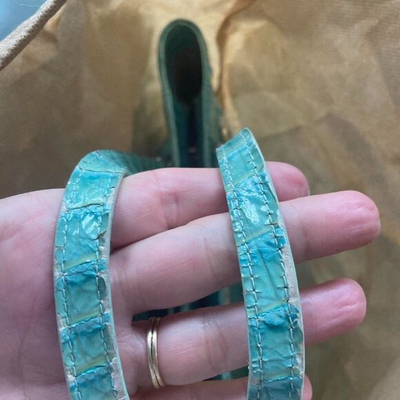 Brahmin medium turquoise Anytime tote - Picture 5 of 5
